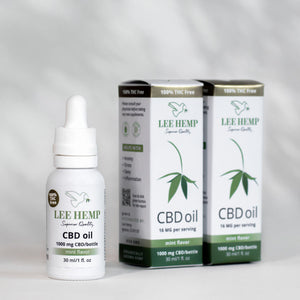 Wholesale - Broad Spectrum THC Free CBD Oil - Mint Flavor - 1000 mg - 1 oz